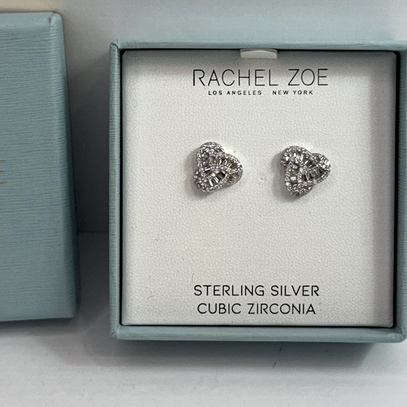 Rachel Zoe Sterling Silver Cubic Zirconia Earrings - Picture 1 of 1